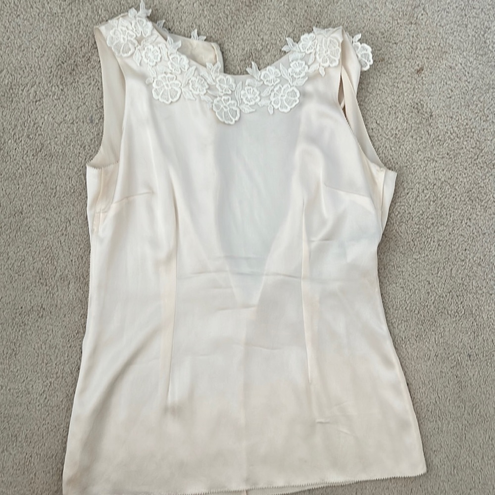 Dolce and Gabbana sleeveless silk shirt